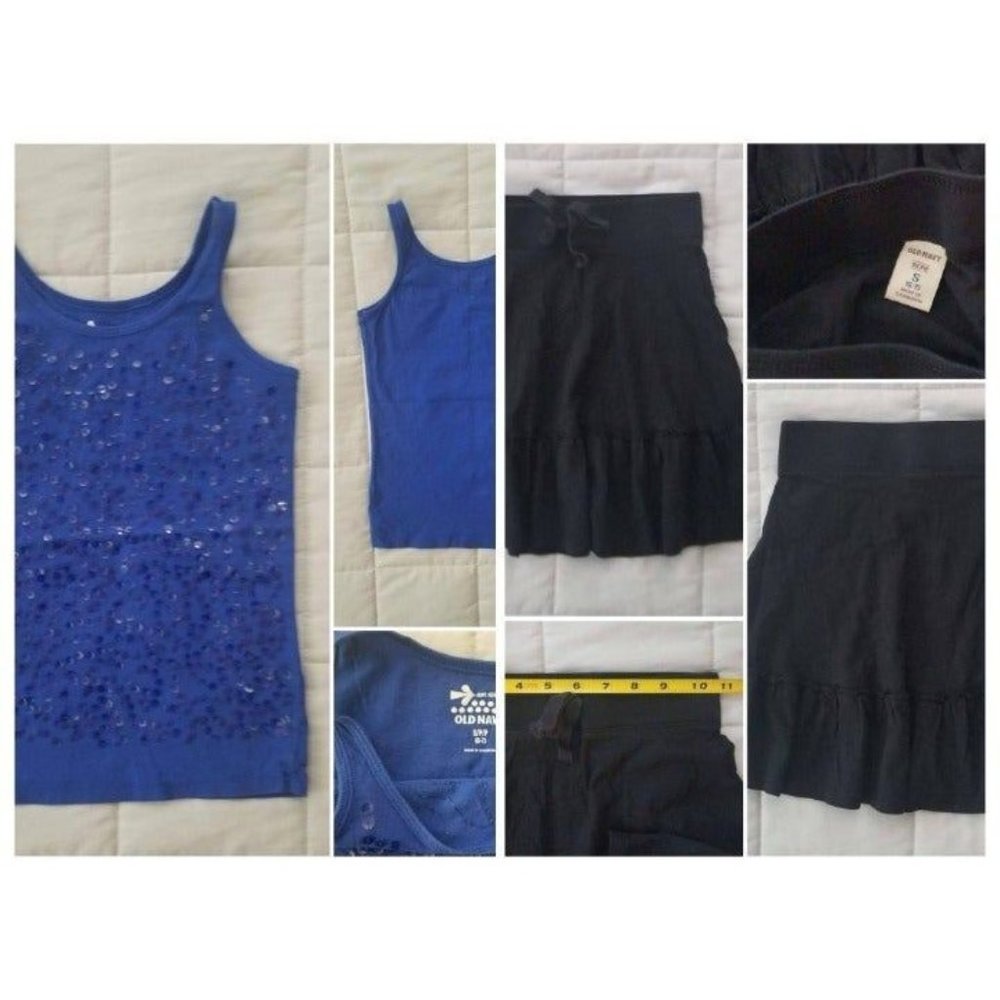 Girl's Bundle of 2 Old Navy Tank and Skirt Size Small 6-7